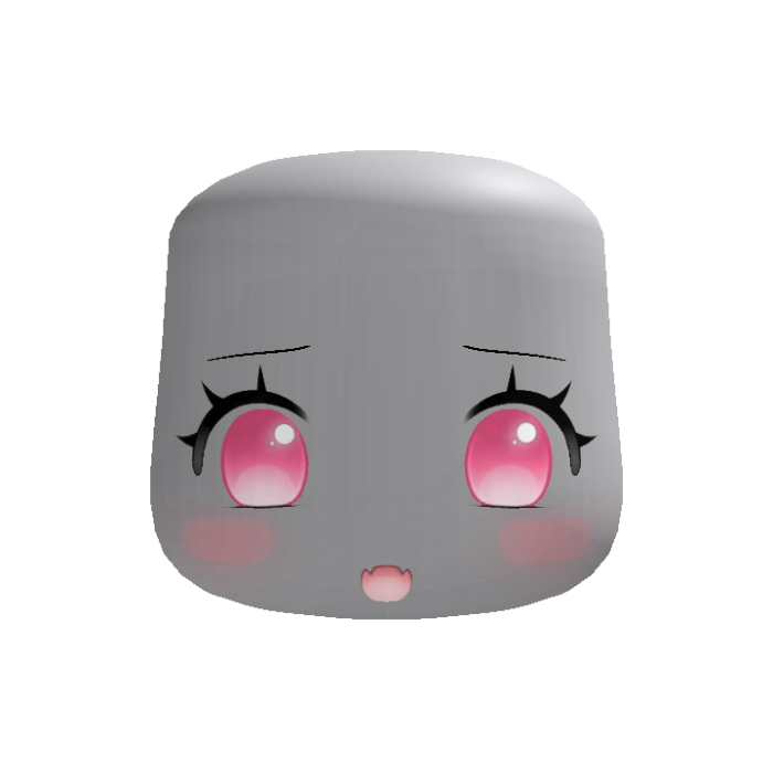 kawaii cute vampire fengs girl face pink