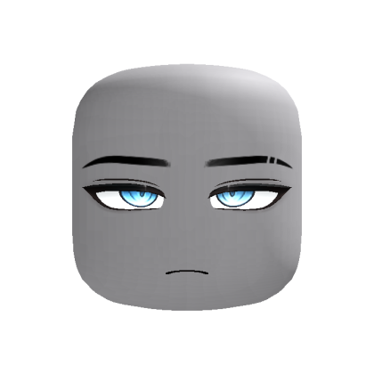 Glowing Aura Anime Boy Face (Blue)