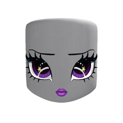 purple alien novi star doll head