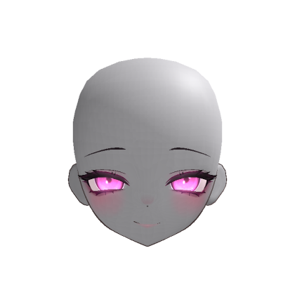 Glow Anime Doll Head Evil (Pink)