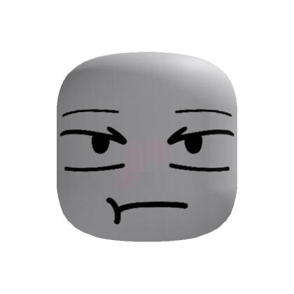 Annoyed Cartoony Face (Recolorable!) - Roblox