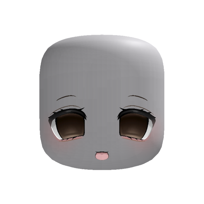 (animated) chibi happy moe anime face brown