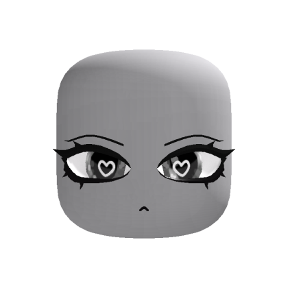 [Animated] Cute Emo Anime Girl Face - White Heart thumbnail
