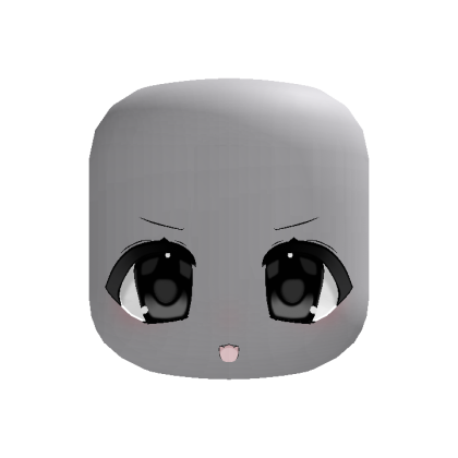 ✙ | animated cute evil moe vampire face in black