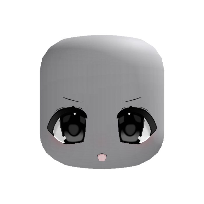 ✙ | animated cute evil moe vampire face in black