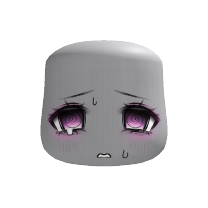 cute pink spiral dizzy panic face