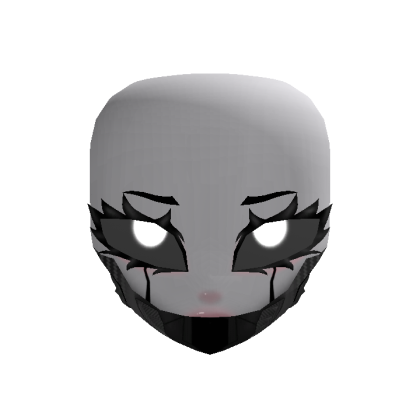 Cute Cyber Doll Head - White Glowing Eyes