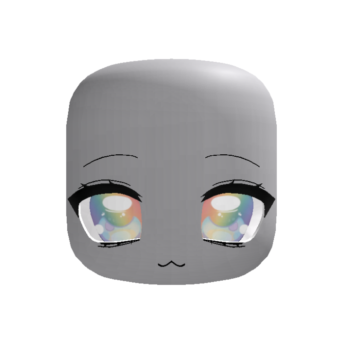 (Animated) Light Rainbow Cute Chibi Kawaii Face