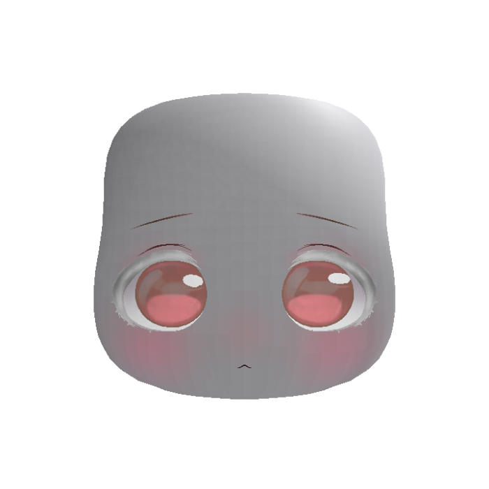 Soft Kawaii Adorable Anime Face (Albino)