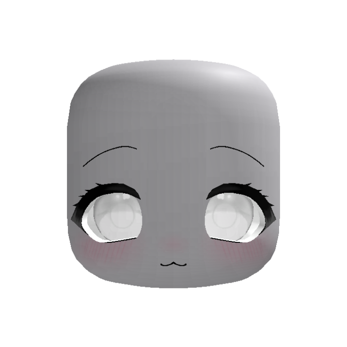 cute anime moe stare eyes in white (animated)