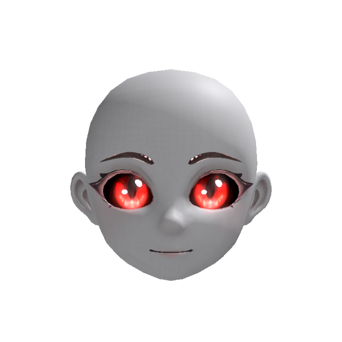 (Emissive) Pure Vemi Head - Red Demon | Halloween