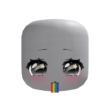♡ : animated rainbow barf starry moe black eyes