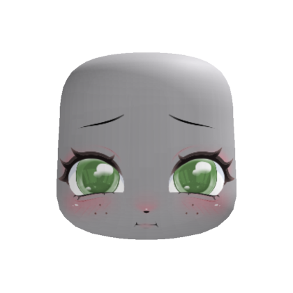 ♡ Concerned little bunny face green eyes 🐰💞