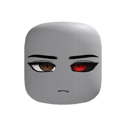 (FOLLOWING EYES) Scary Half Ghoul Anime Boy Face