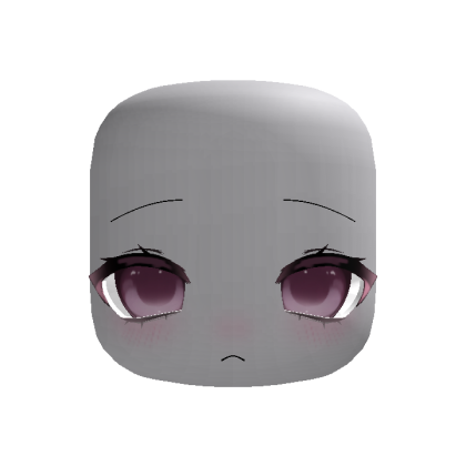 Tired Cute Kawaii Pouty Face Pink (Animated)