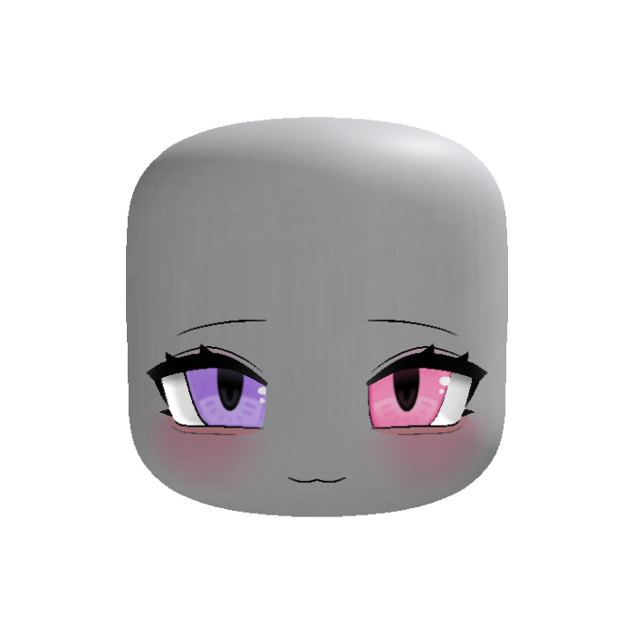 (animated) kawaii chibi smug moe face purple pink
