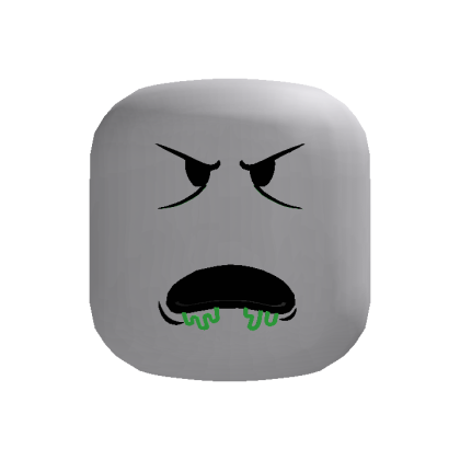 Green Drool Angry Zombie