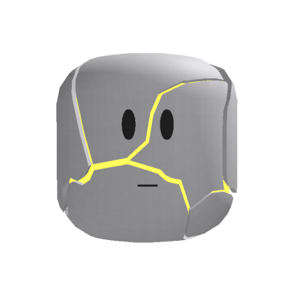Animated Shattered Head {Yellow}