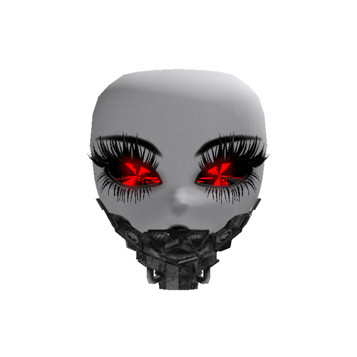 Doll Cyber Head Animated Glowing Eyes