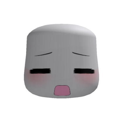 Cute Silly Sleepy chibi face mask