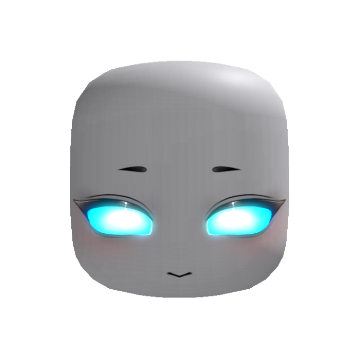 (GLOWING) Moe Anime Emo Scary Halloween  Blue Eyes