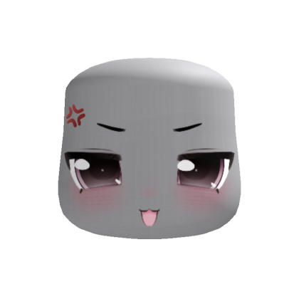 💢 pink irritated cutest smug anime face