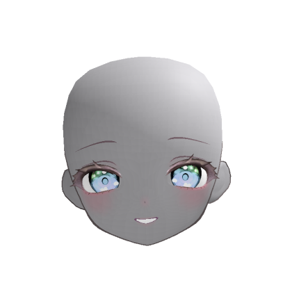 Anime Doll Head Smile (Blue) thumbnail