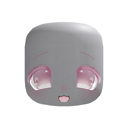 (Animated) Pink Adorable Chibi Happy Face
