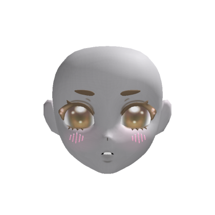 Shy Blushing Anime Doll Head thumbnail