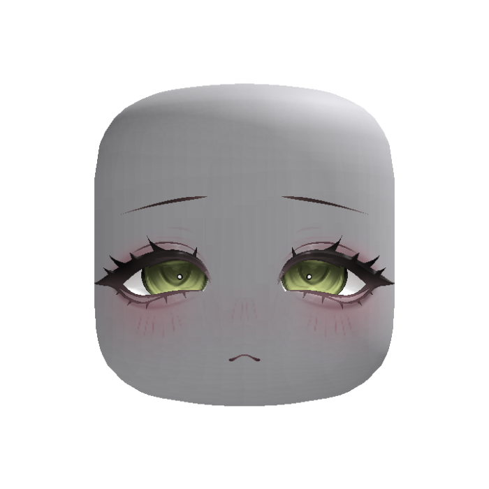 Cute Sleepy Jirai Face (Green)