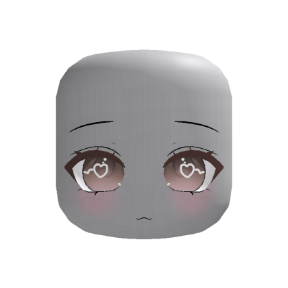 Beige Heart Pupils Face