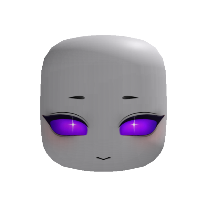 Moe Anime Emo Scary Halloween Purple Eyes