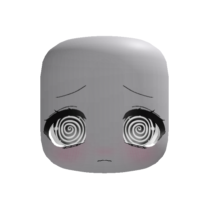 (animated) cute sad moe chibi hypnotized face