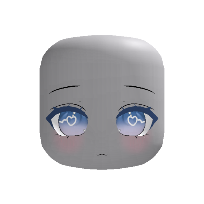 Blue Heart Pupils Face