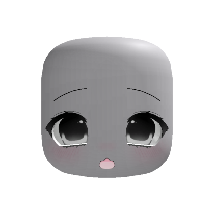 (Animated) Black Adorable Kawaii Chibi Amazed Face