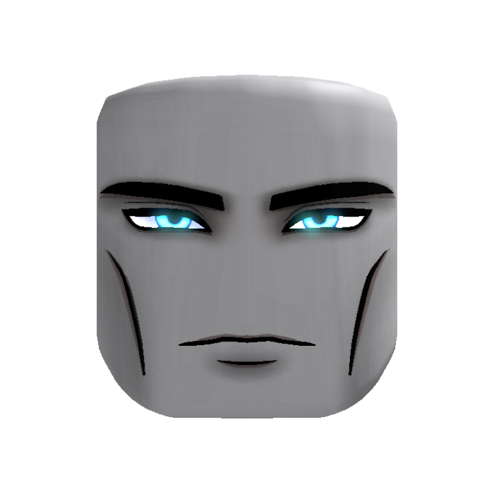 (GLOWING) Mogger Face V3 Light Blue [ANIMATED]