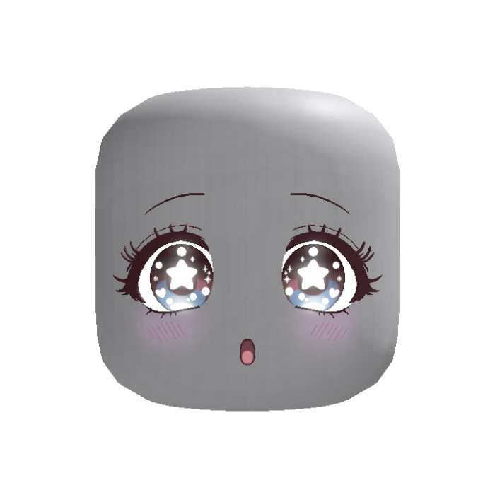 [GLOWING] [ANIMATED] Cute Starry Eyes Anime Girl