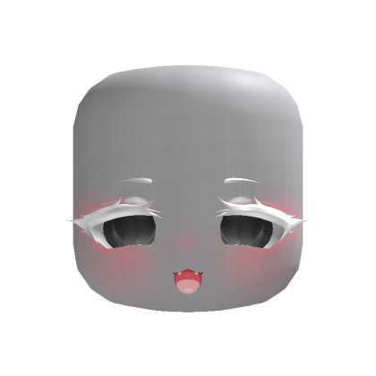 [ANIMATED] albino grey eyes happy face