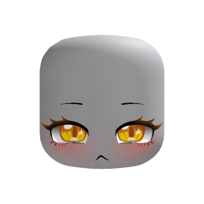 (Animated) Yellow Cute Soft Sparkly Pouty Face