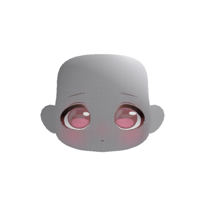 Soft Kawaii Adorable Anime Face w/ Ears (Pink)