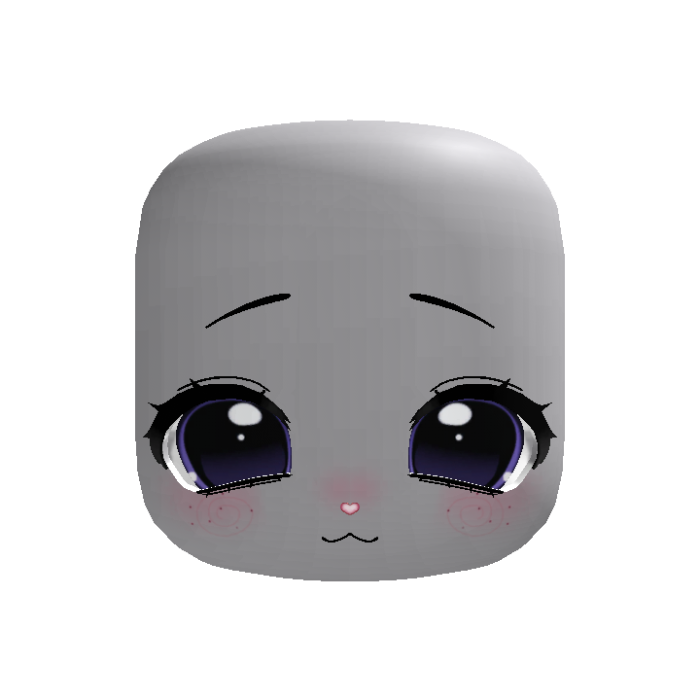 (animated) cute moe puppy eyes in purple