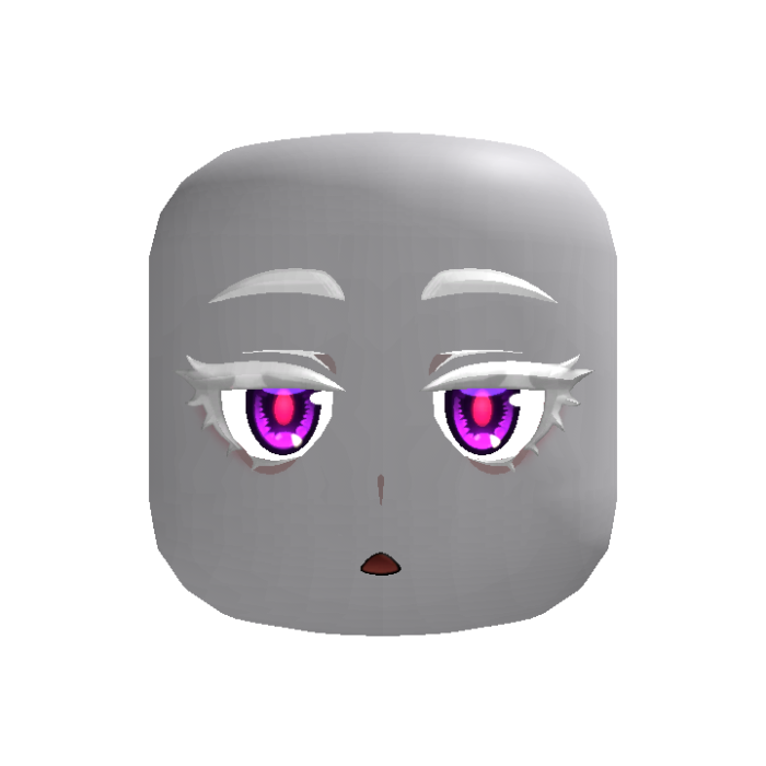 Albino Ifrita Kawaii Face Purple