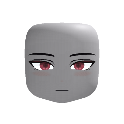 Retro Anime Face w/ Red Eyes