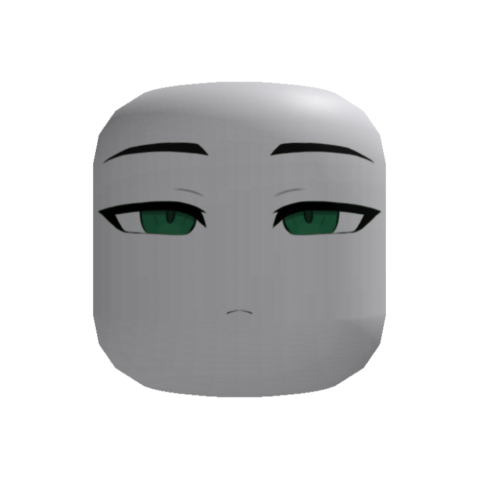 Tired Emo Boy Aura Face (Green)