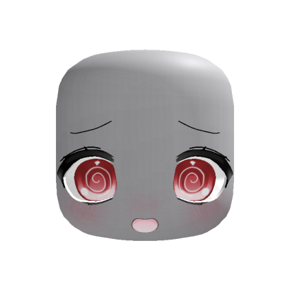 (Animated) Red Silly Kawaii Dizzy Face
