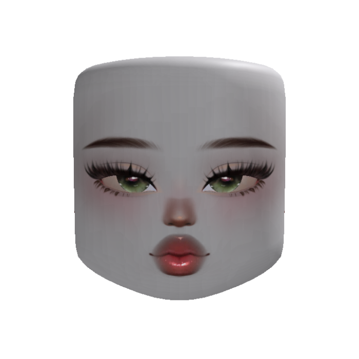 Cute Trendy Preppy Makeup Face V2 (Customizable)