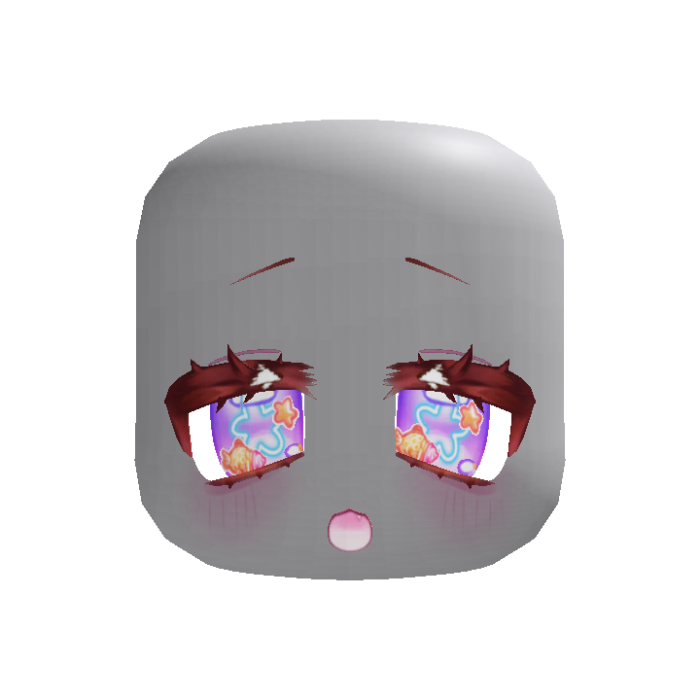 (animated) excited taiyaki anime eyes in purple