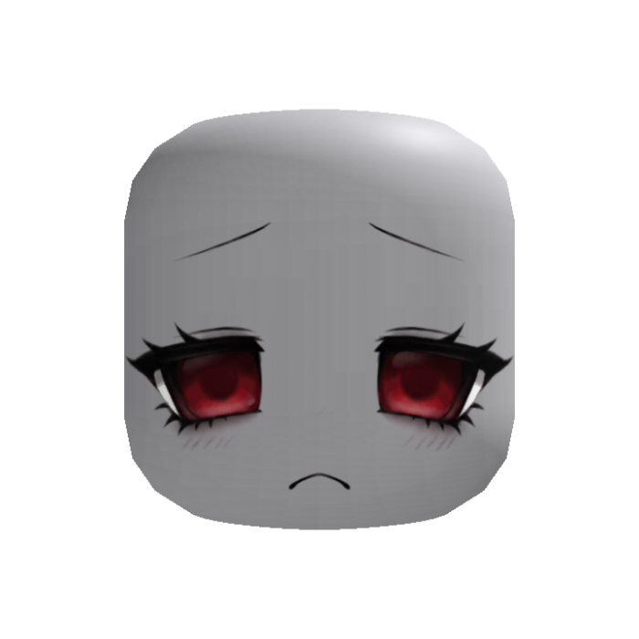 tired cute red moe face