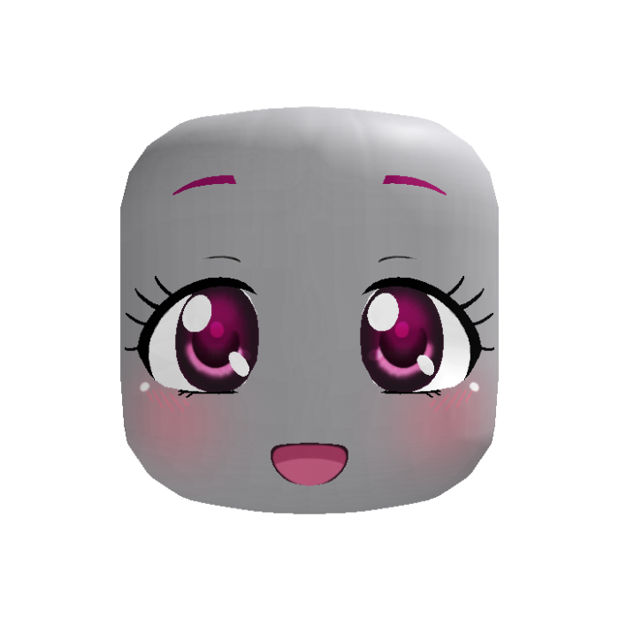 [ANIMATED] kawaii pink nostalgic anime face