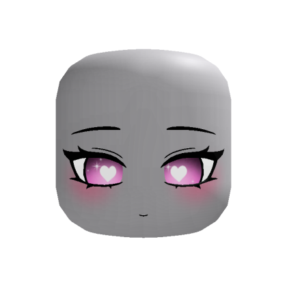 (animated) Pink lighter sweet anime princess face